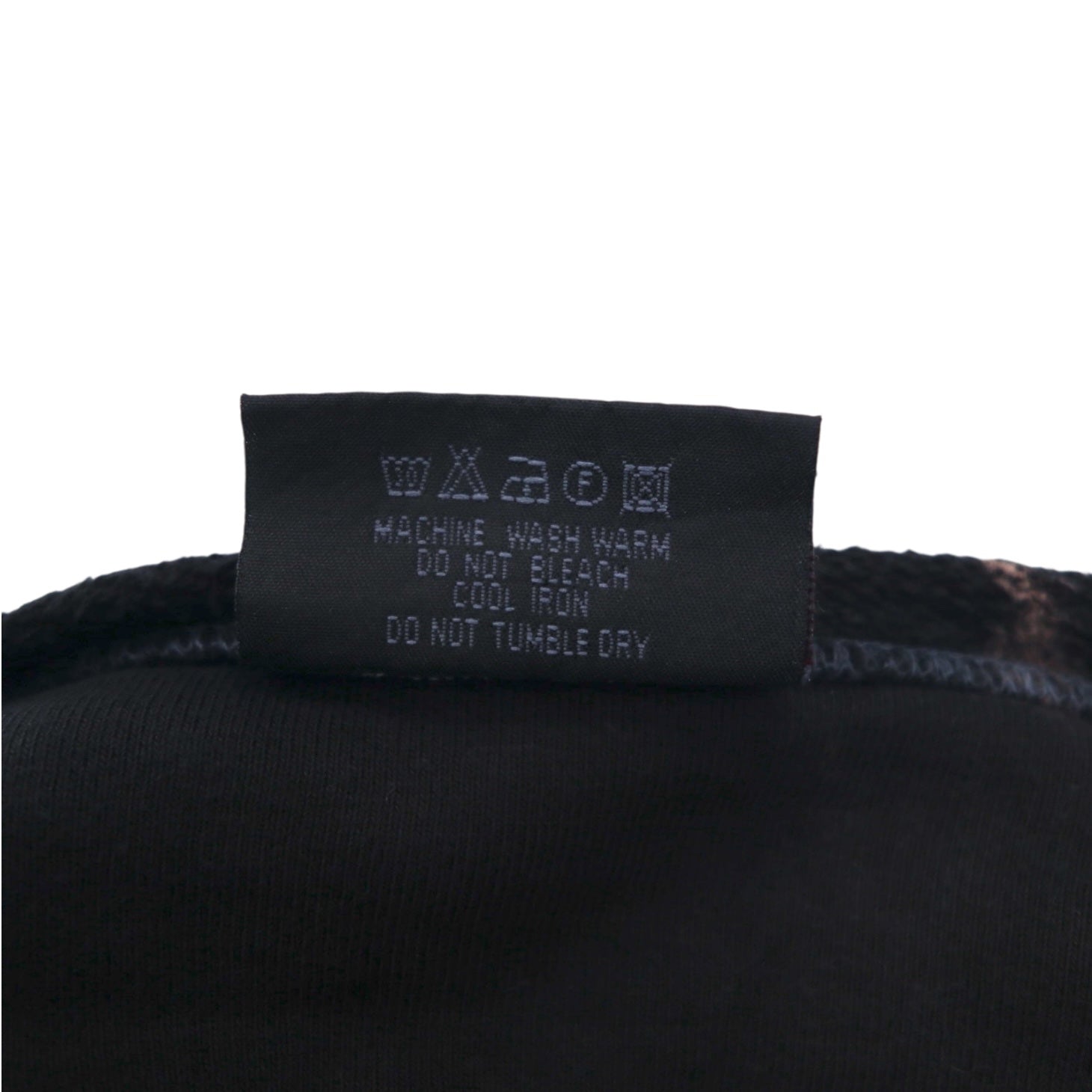 BEAR USA Anni '90 Felpa con cappuccio tie-dye L Nero Cotone Candeggiato