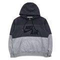 NIKE AIR '72 Felpa con cappuccio pullover con logo ricamato Swoosh, taglia M, colore grigio, in cotone
