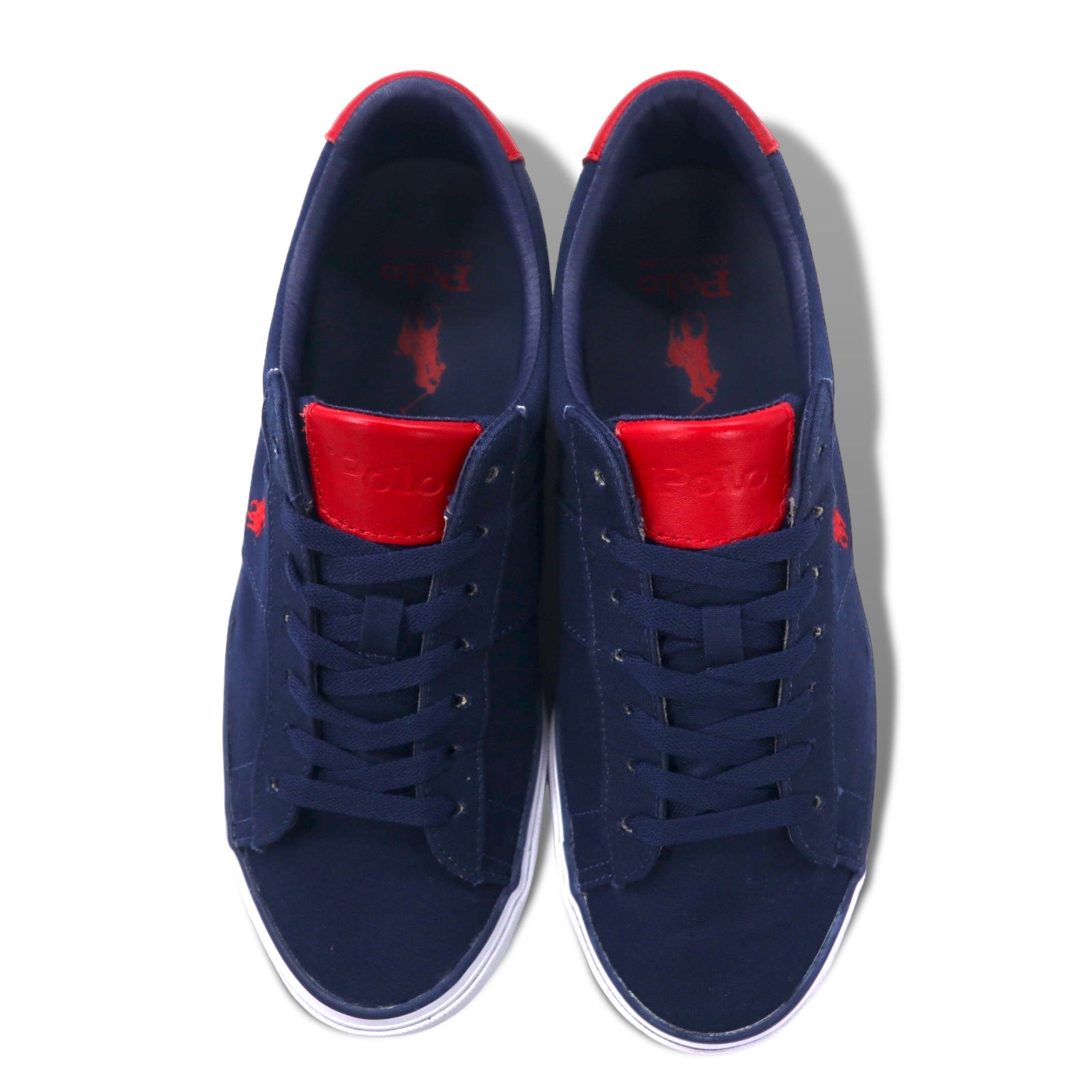 POLO RALPH LAUREN Sneakers 26cm Navy Canvas Small Pony Embroidery SAYER