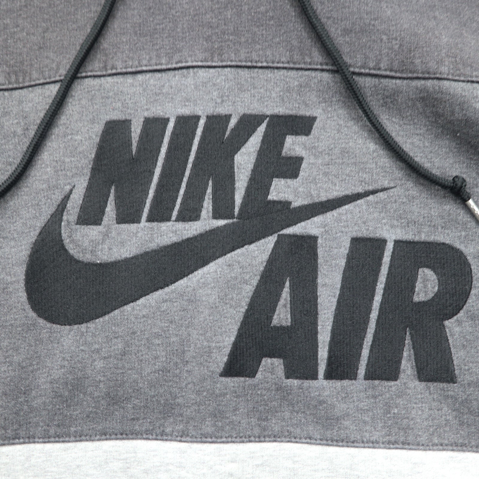 NIKE AIR '72 Felpa con cappuccio pullover con logo ricamato Swoosh, taglia M, colore grigio, in cotone