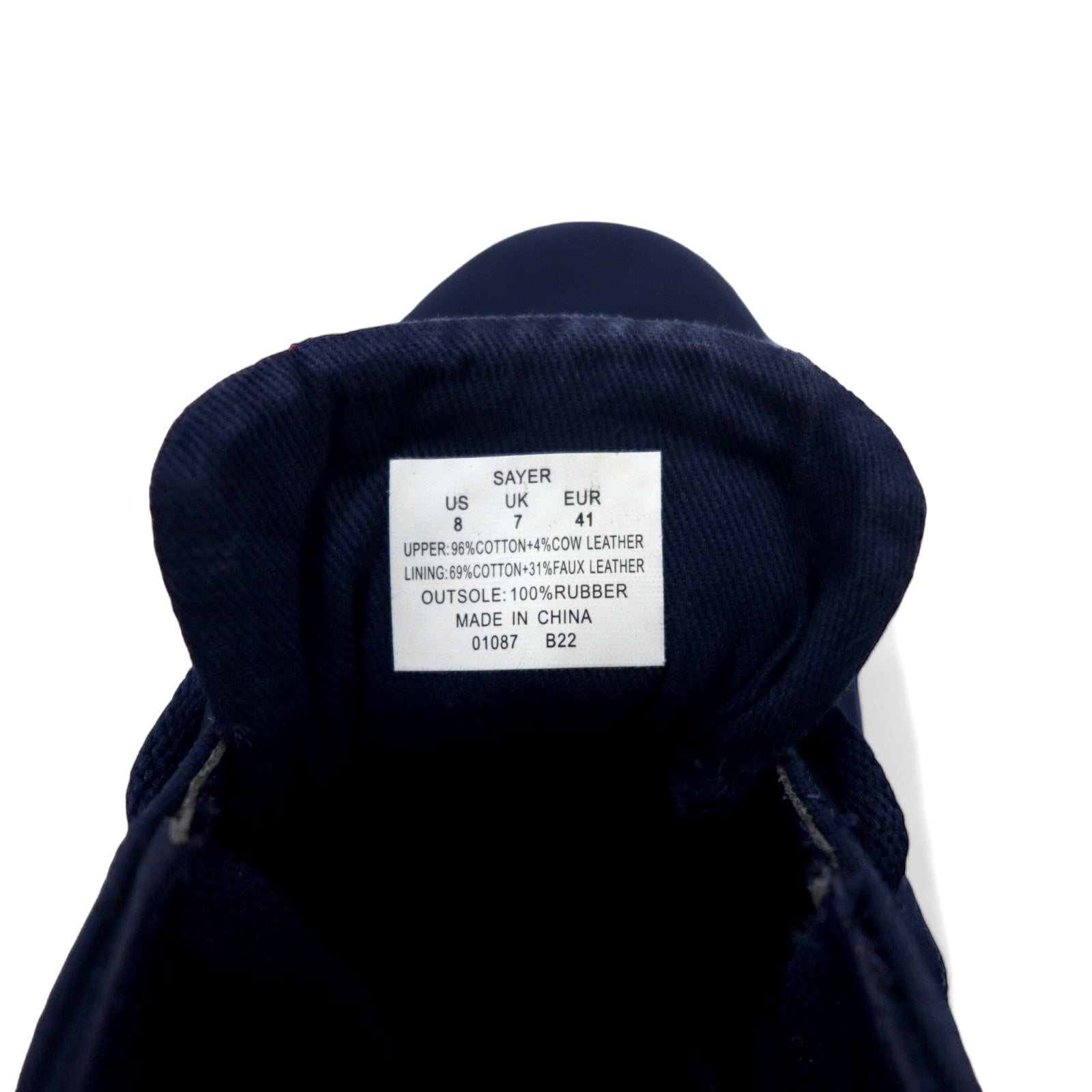 POLO RALPH LAUREN Sneakers 26cm Navy Canvas Small Pony Embroidery SAYER