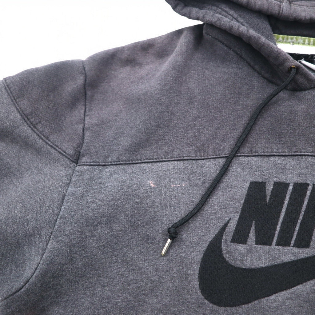 NIKE AIR '72 Felpa con cappuccio pullover con logo ricamato Swoosh, taglia M, colore grigio, in cotone