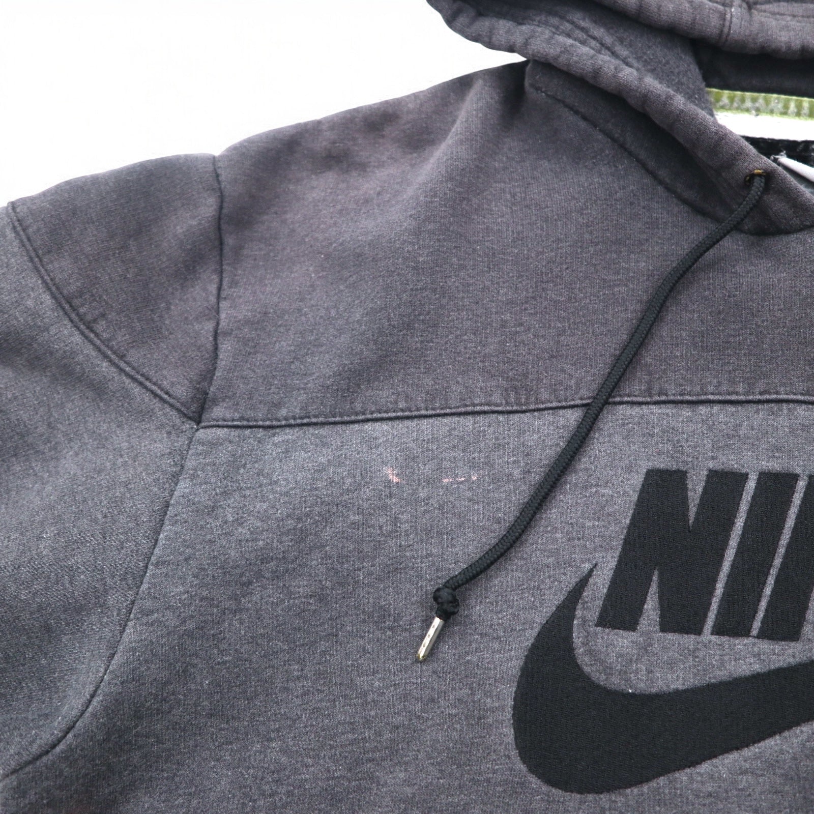 NIKE AIR '72 Felpa con cappuccio pullover con logo ricamato Swoosh, taglia M, colore grigio, in cotone