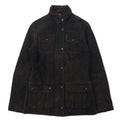 Giacca Barbour Utility in nabuk, giacca da moto 8 marrone L1270 UTILITY NUBUCK LEATHER JACKET