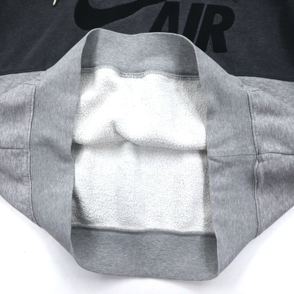 NIKE AIR '72 Felpa con cappuccio pullover con logo ricamato Swoosh, taglia M, colore grigio, in cotone