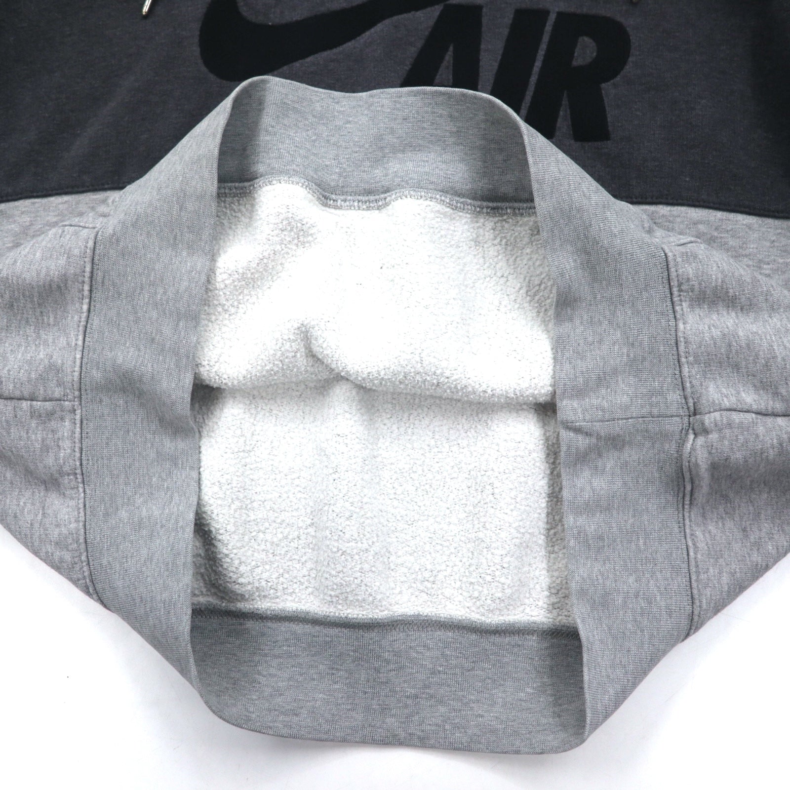 NIKE AIR '72 Felpa con cappuccio pullover con logo ricamato Swoosh, taglia M, colore grigio, in cotone