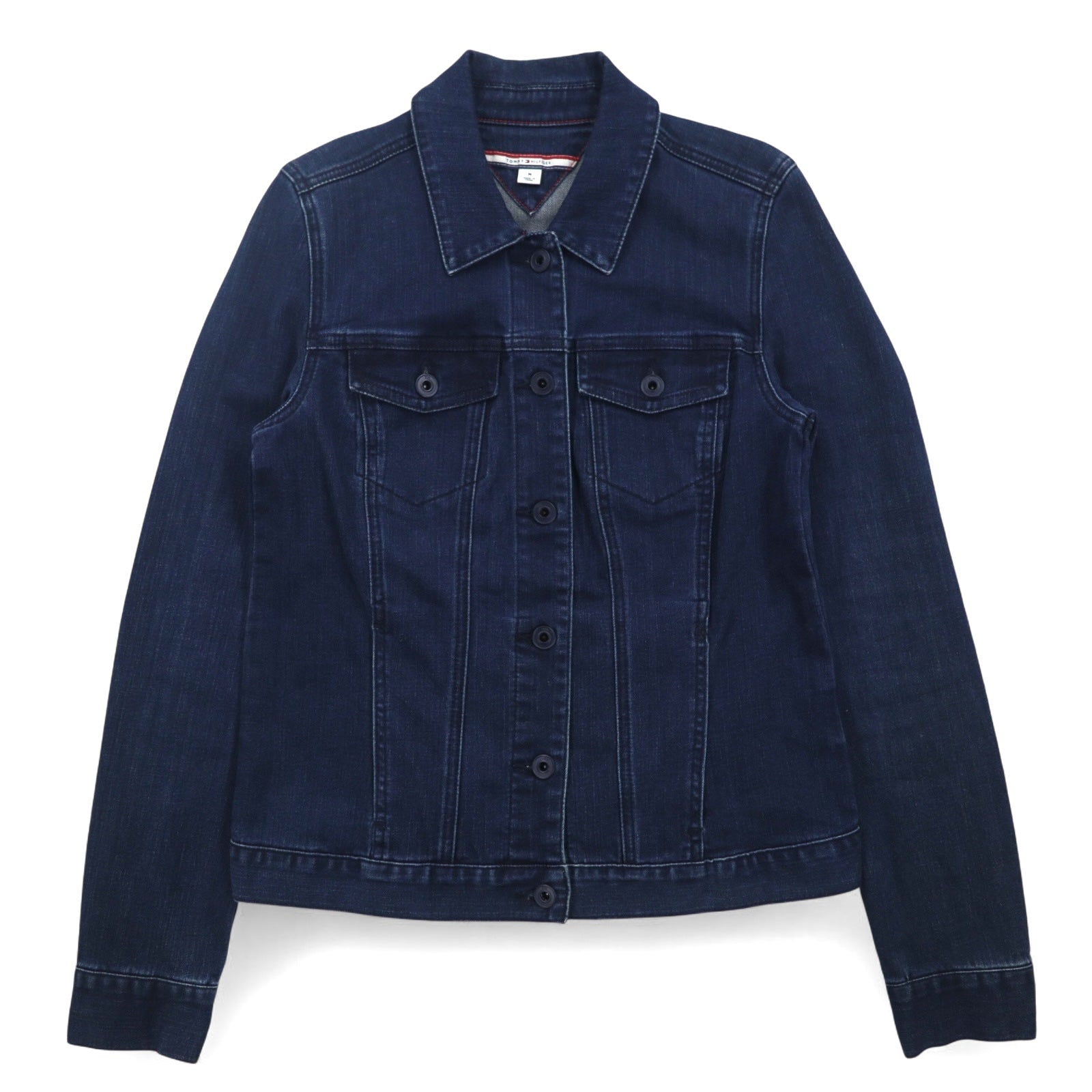 TOMMY HILFIGER Giacca di jeans in cotone elasticizzato blu taglia M