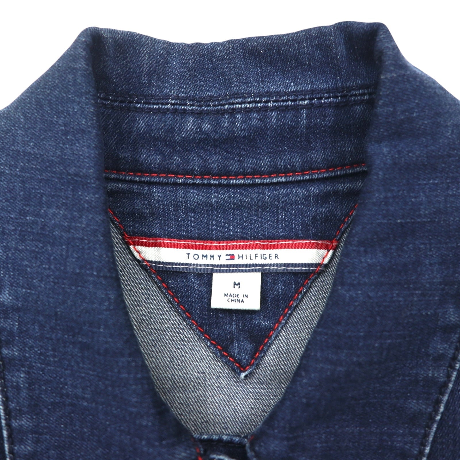TOMMY HILFIGER Giacca di jeans in cotone elasticizzato blu taglia M