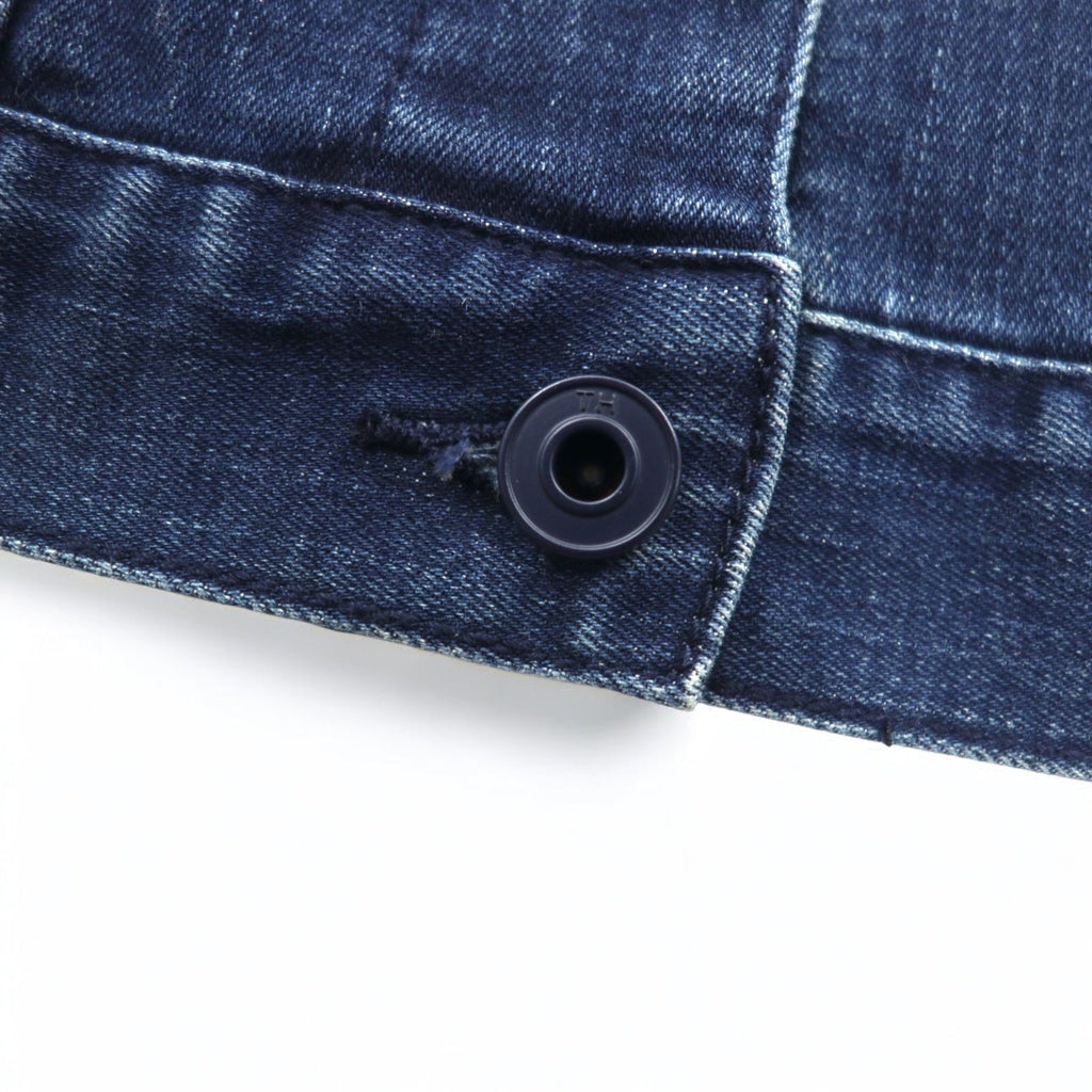 TOMMY HILFIGER Giacca di jeans in cotone elasticizzato blu taglia M
