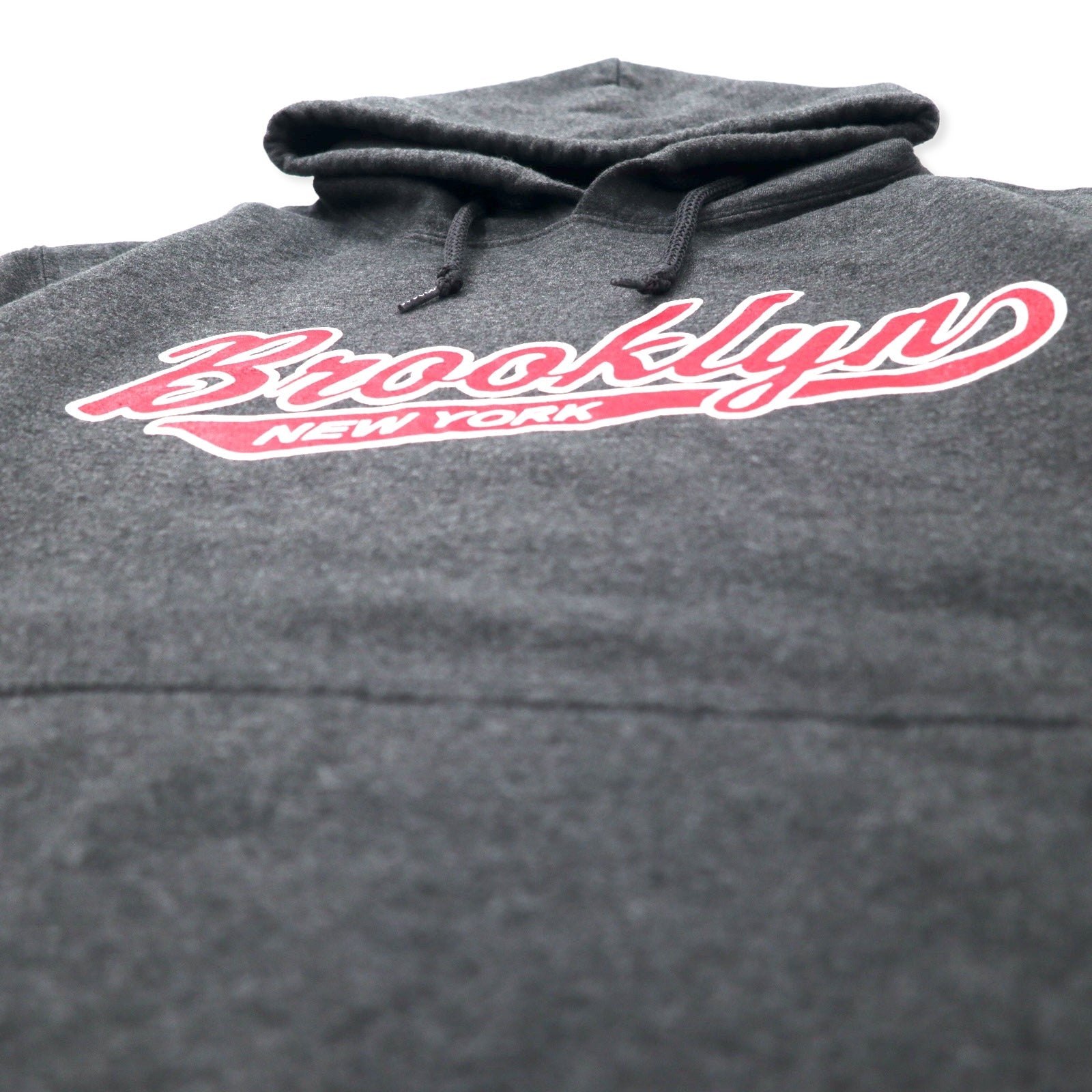 PERRIN WEAR Felpa con cappuccio stampata College M Grigio Cotone Interno felpato Brooklyn