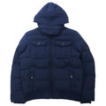 TOMMY HILFIGER ダウンジャケット M ネイビー ポリエステル フード着脱式