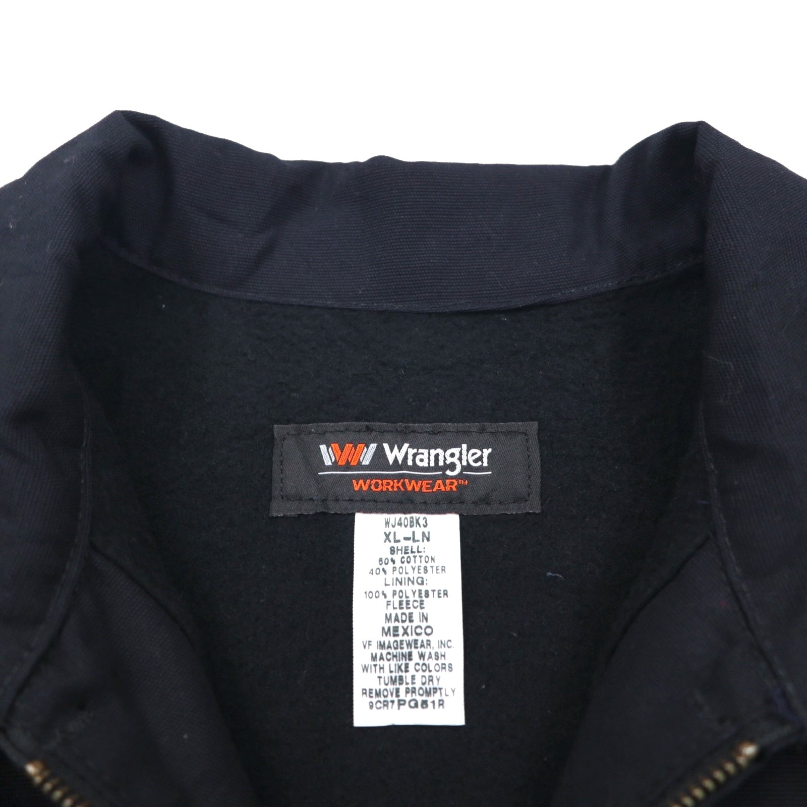 Wrangler ワークジャケット ハリントンジャケット XL ブラック アメリカ企業 Frontier WJ40BK3 未使用品