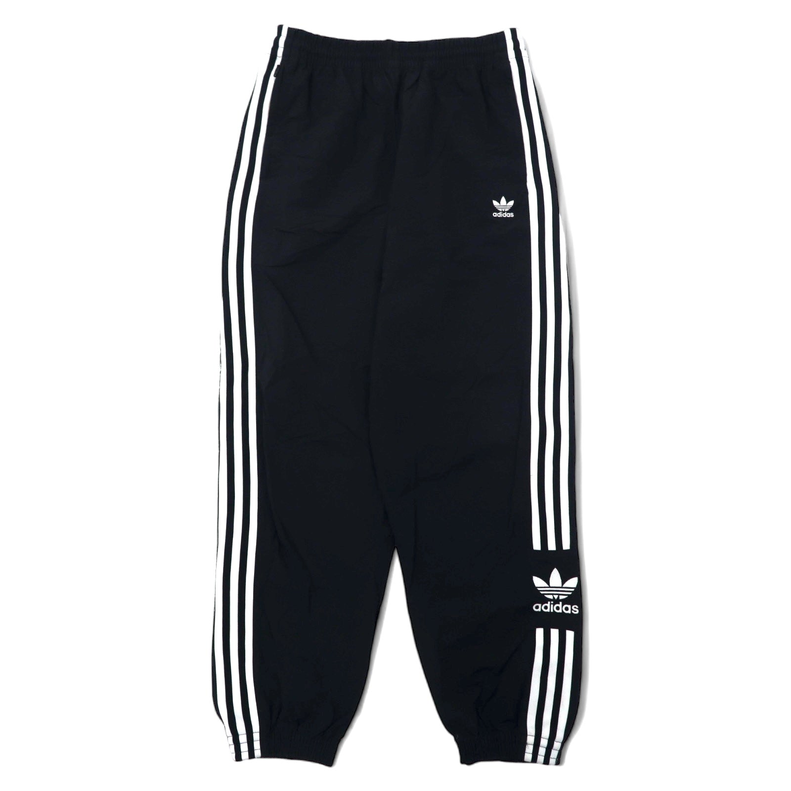 adidas originals Pantaloni da tuta XOT neri in nylon con logo a trifoglio 3 strisce LOCK UP TRACK PANTS ED7542