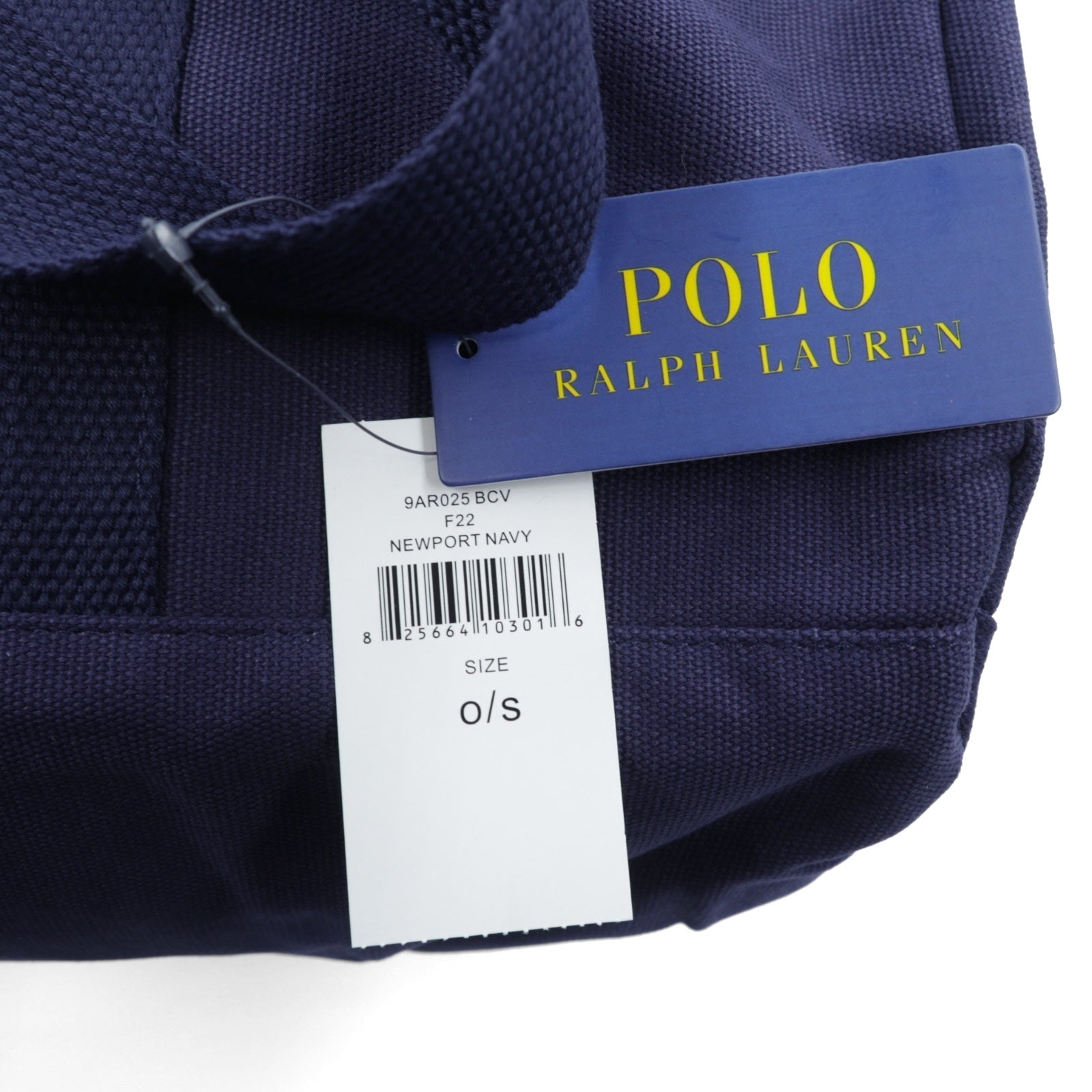 Polo Ralph Lauren ビッグポニー刺繍 ボストンバッグ ネイビー NEWPORT キャンバス 未使用品