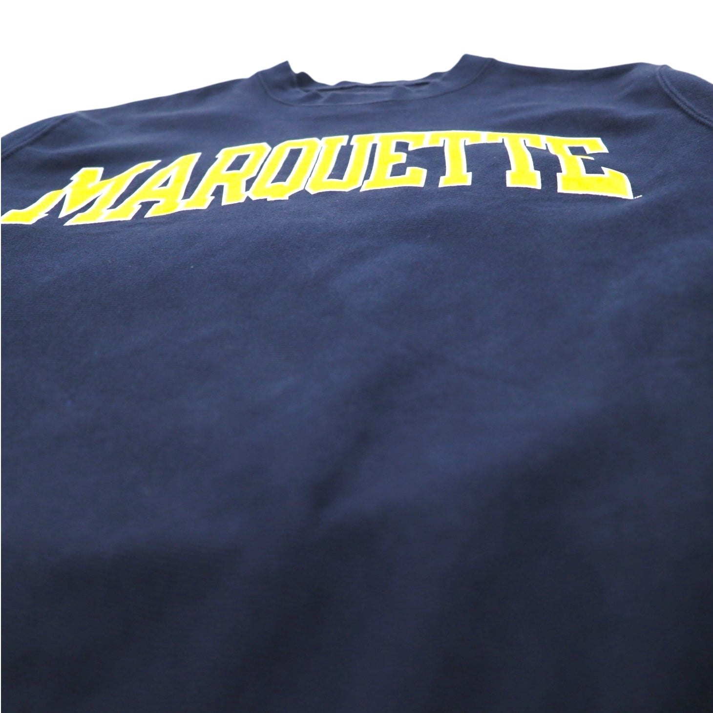 Champion Premium Reverse Weave FELPA Reverse Weave Stampa College L Blu Navy MARQUETTE Logo ad arco