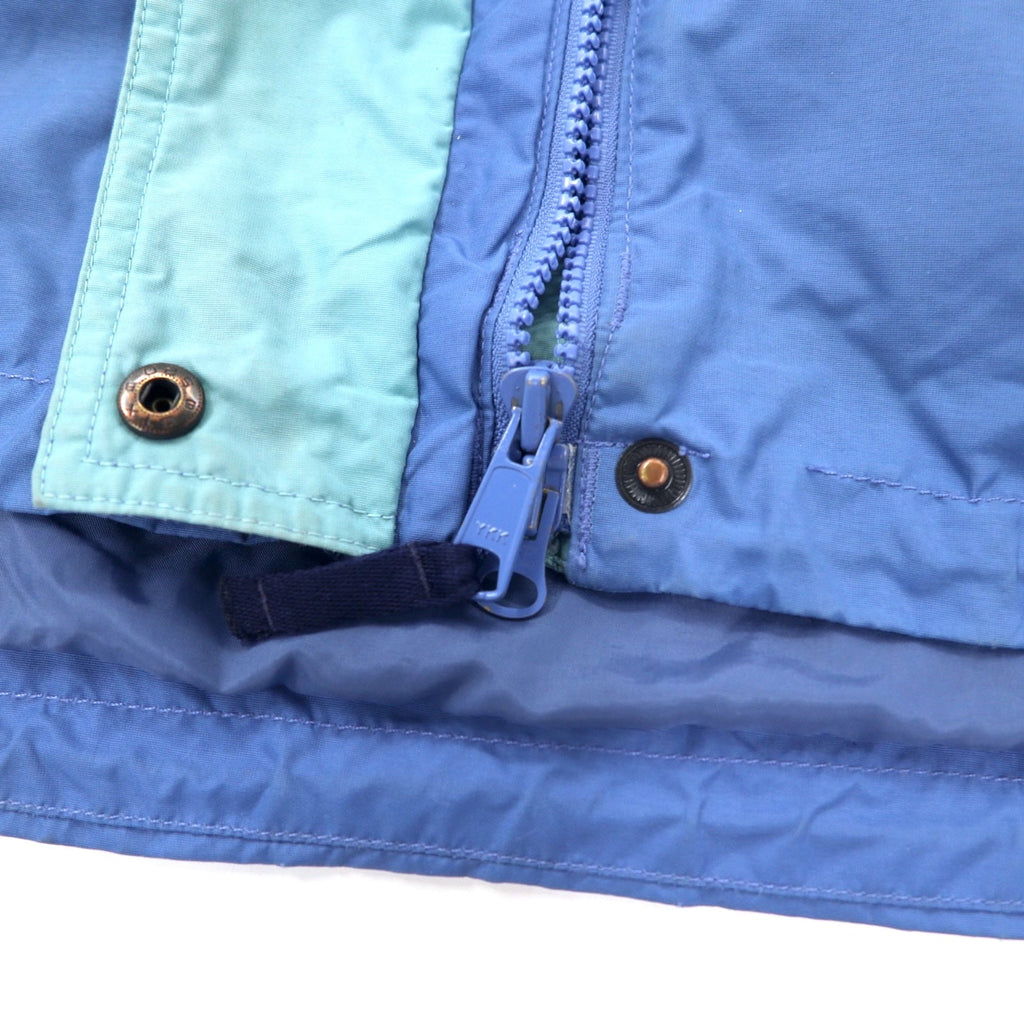 Giacca a vela Columbia anni '90, taglia L, blu, in nylon, impermeabile, con coulisse e sistema zip-in-zip, Boulder Ridge SL7105