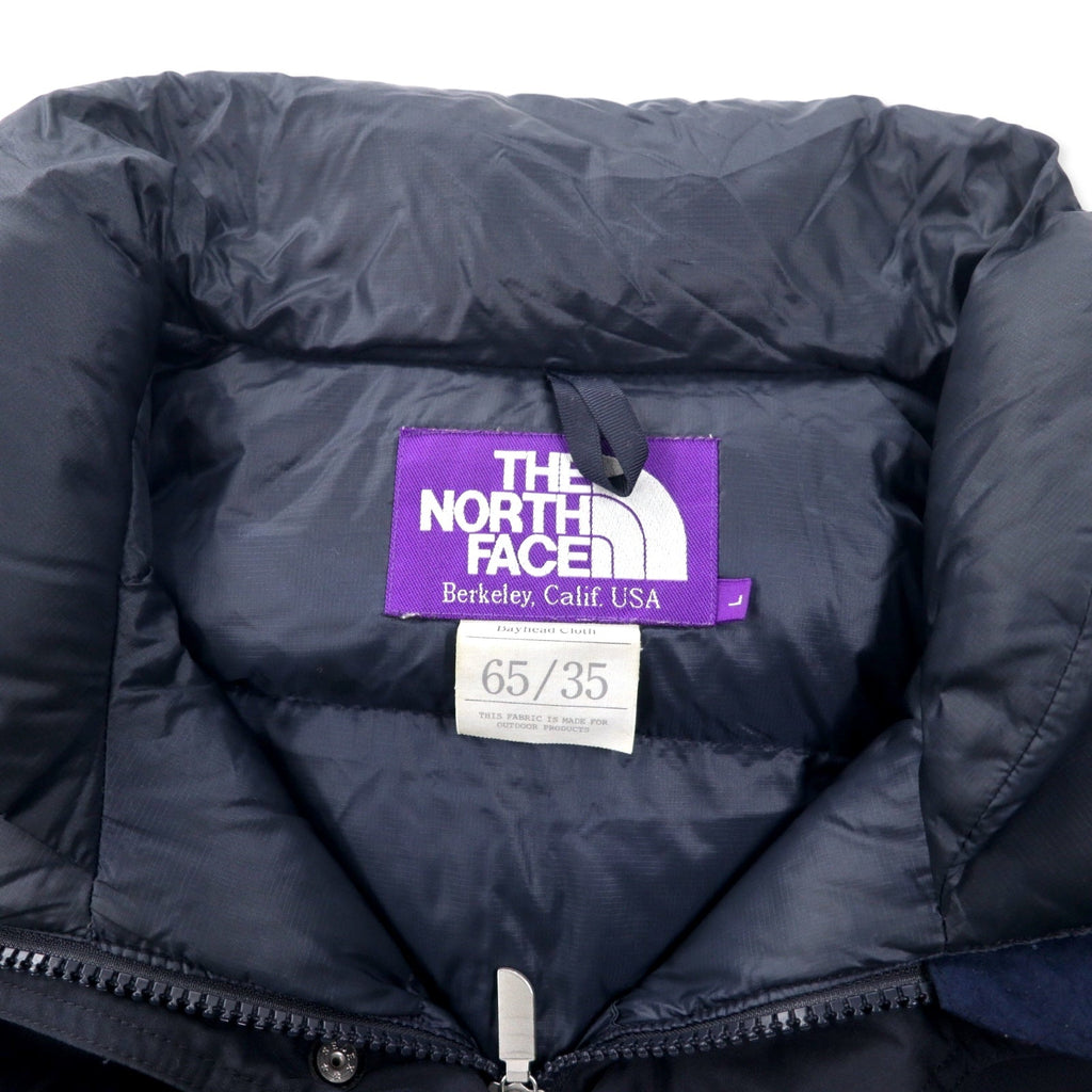 THE NORTH FACE PURPLE LABEL 65/35 Crocera KODENSHI Giacca Piumino Mountain Parka L Navy Poliestere Cotone Mountain Short Down Parka ND2770N