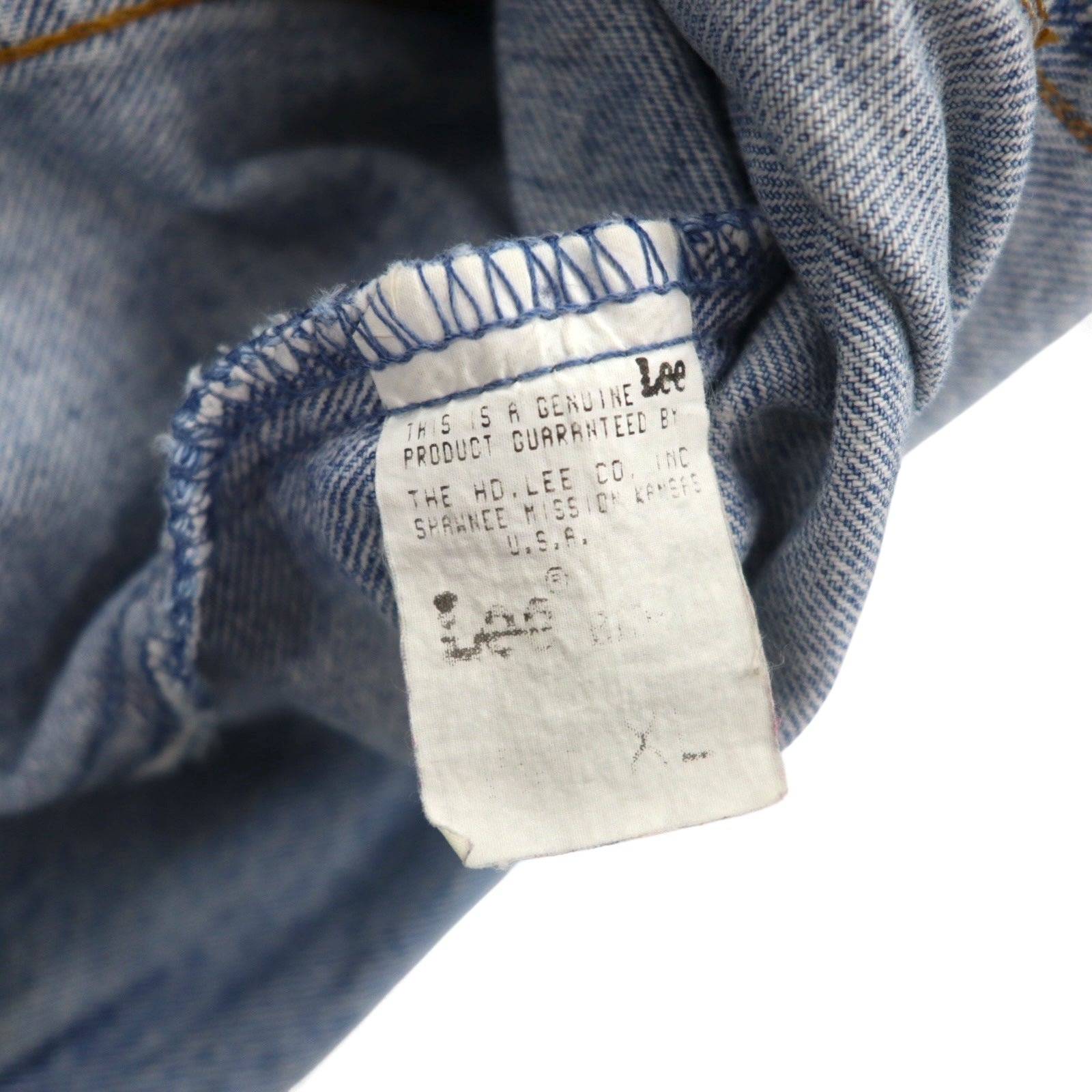 Lee 90年代 USA製 デニムジャケット WESTERN CUT RIDERS Gジャン XL インディゴ
