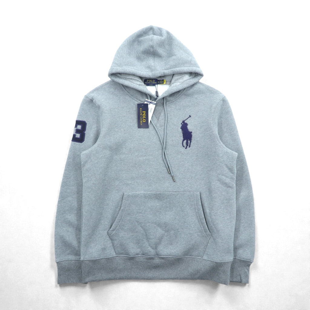 Polo Ralph Lauren ビッグポニー 刺繍 プルオーバー パーカー XL グレー カンガルーポケット 未使用品