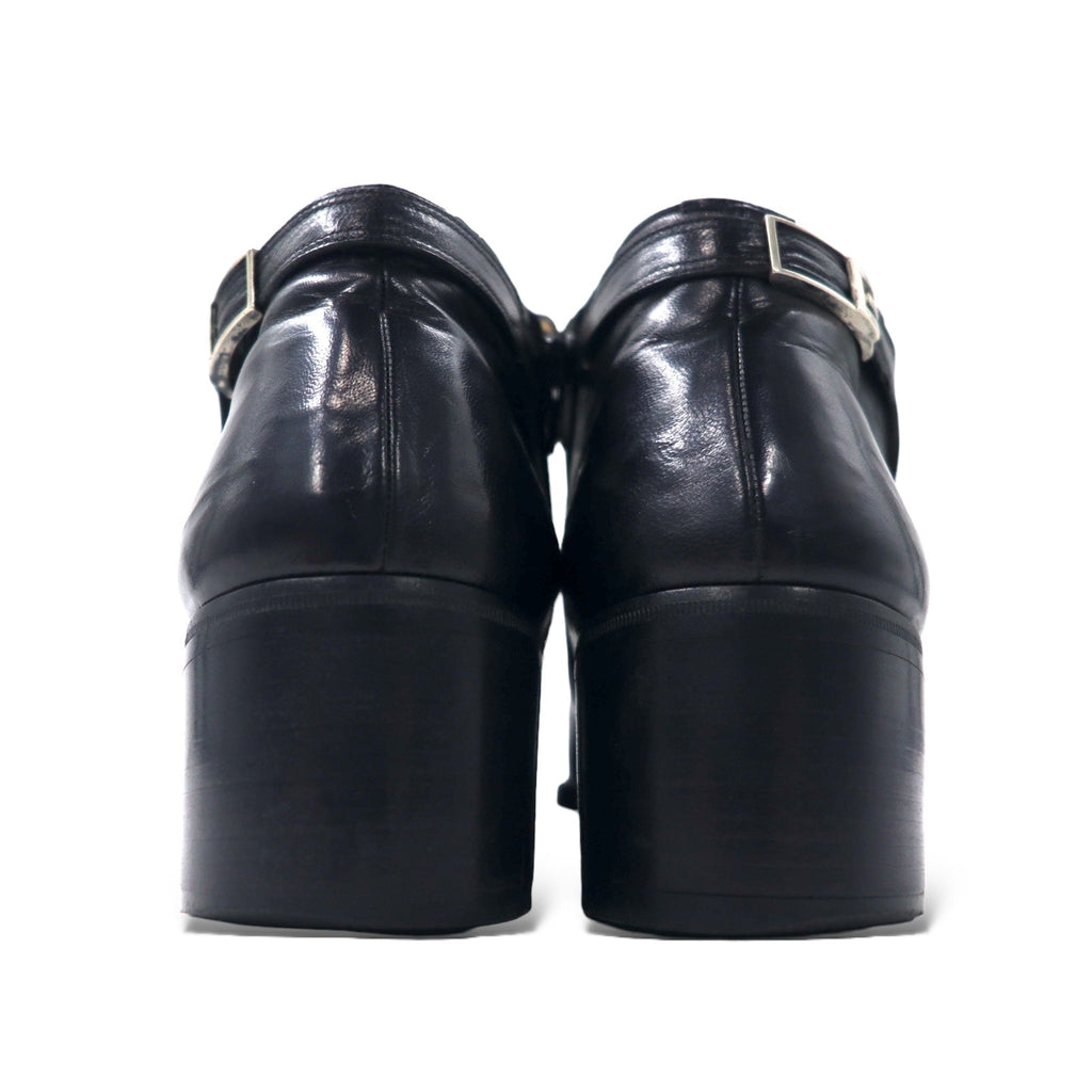 CELINE Stivaletti Jodphur vintage con cerniera laterale 25 cm pelle nera