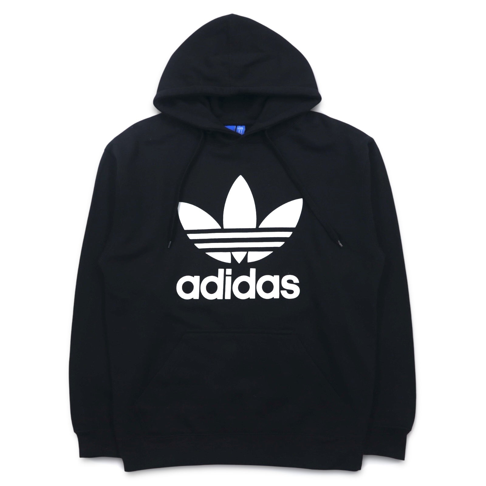 adidas originals Felpa con cappuccio pullover con logo a trifoglio XL nera TREFOIL LEAF PRINT LOGO G92596