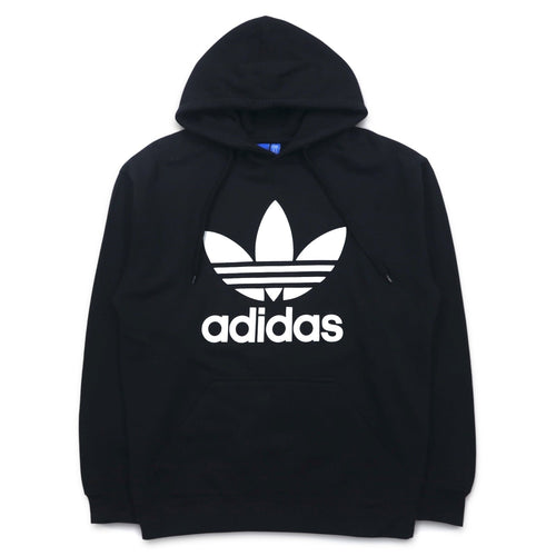 adidas originals Felpa con cappuccio pullover con logo a trifoglio XL nera TREFOIL LEAF PRINT LOGO G92596