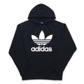 adidas originals Felpa con cappuccio pullover con logo a trifoglio XL nera TREFOIL LEAF PRINT LOGO G92596