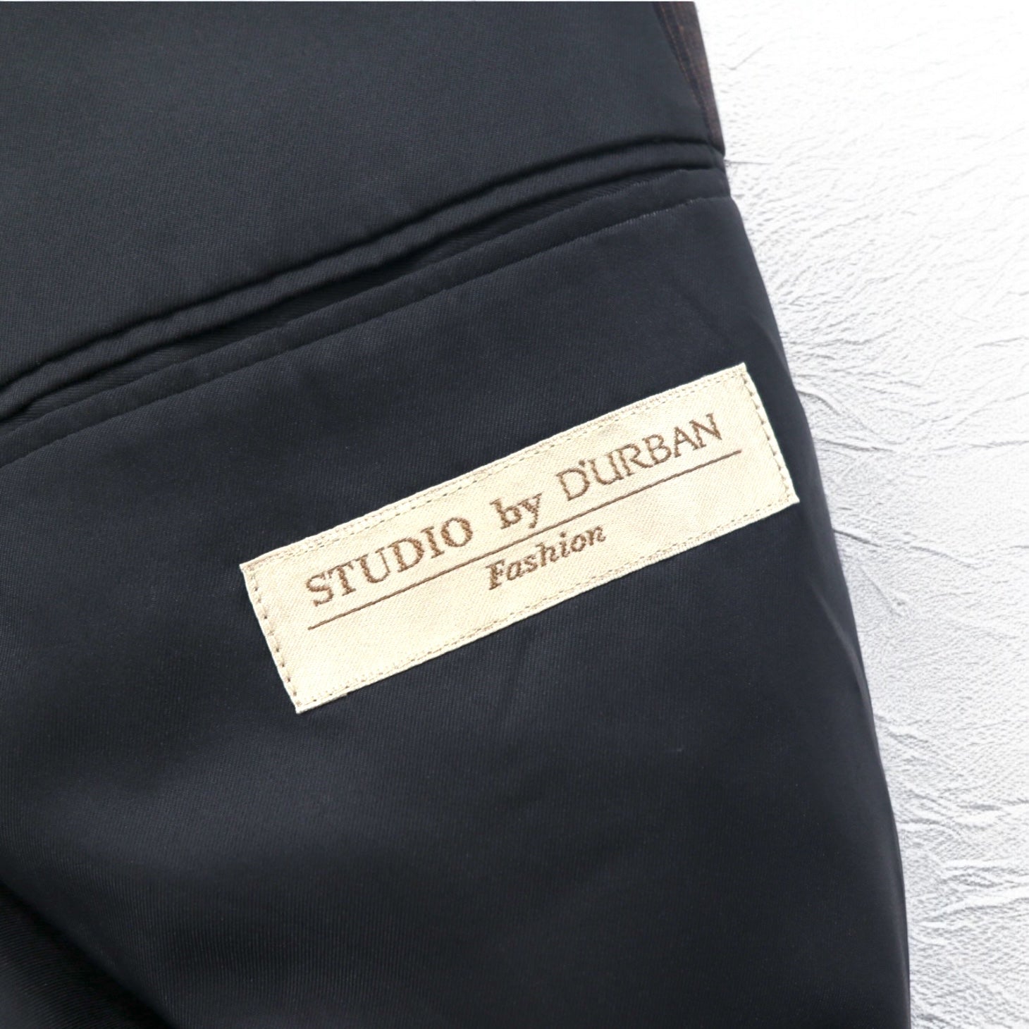 STUDIO by D'URBAN Anni '80 Abito 3 bottoni Completo XL Grigio Gessato Lana Fabbricato in Giappone