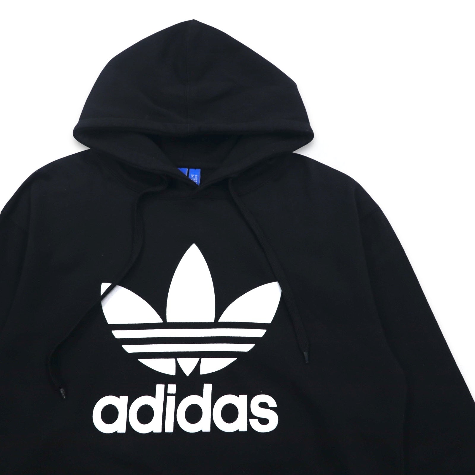 adidas originals Felpa con cappuccio pullover con logo a trifoglio XL nera TREFOIL LEAF PRINT LOGO G92596