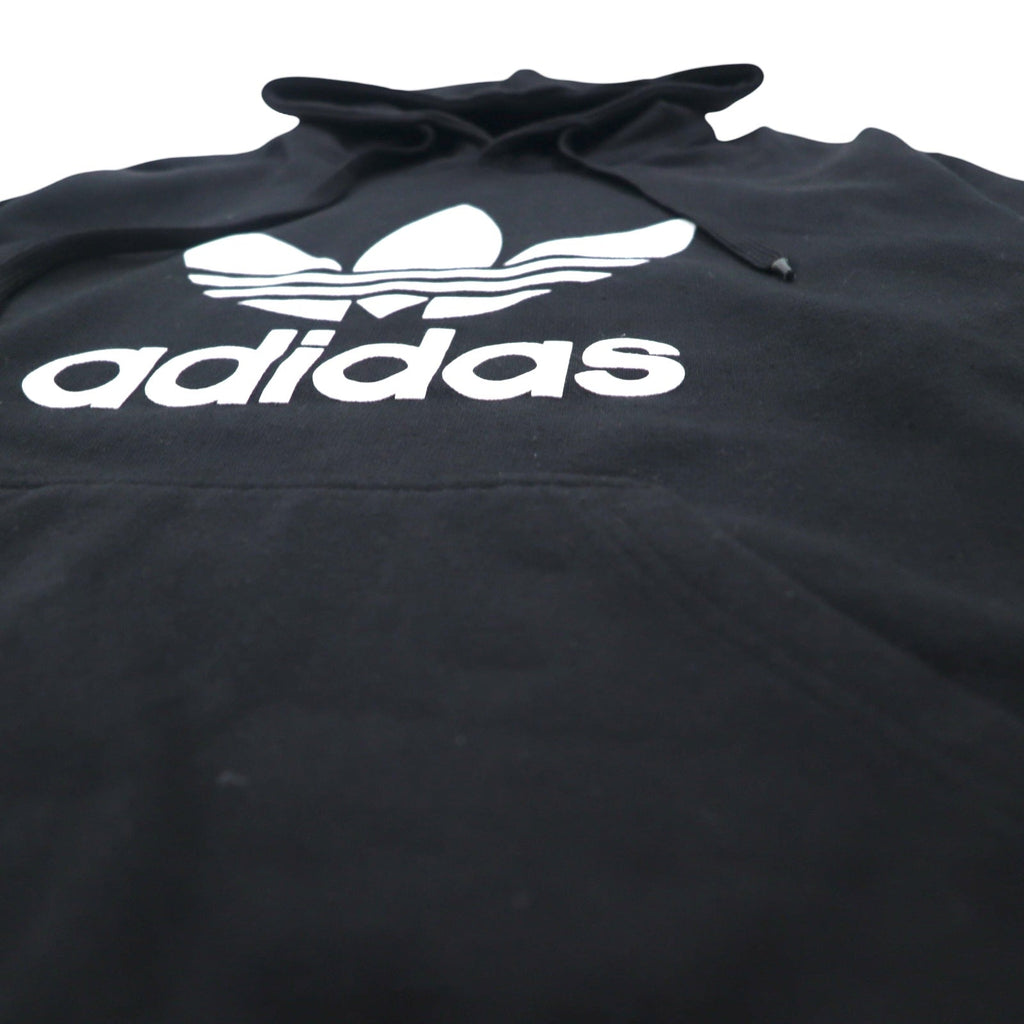 adidas originals Felpa con cappuccio pullover con logo a trifoglio XL nera TREFOIL LEAF PRINT LOGO G92596