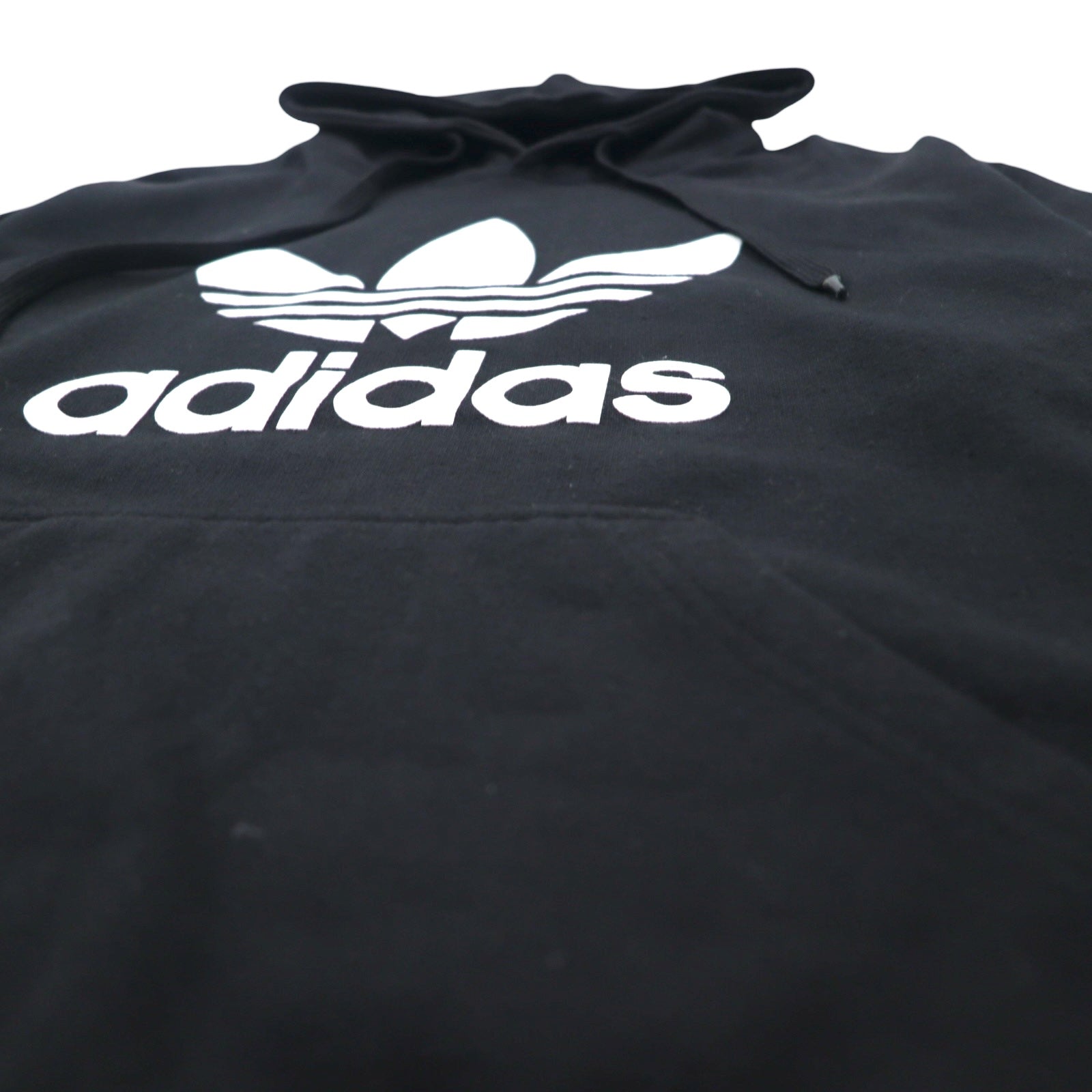 adidas originals Felpa con cappuccio pullover con logo a trifoglio XL nera TREFOIL LEAF PRINT LOGO G92596