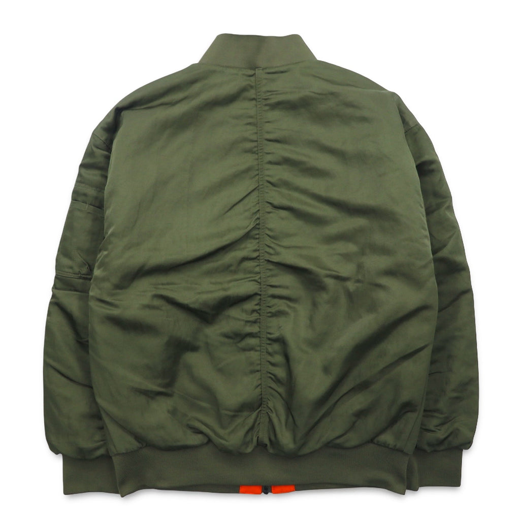 NIKE リバーシブル MA-1 フライト ボンバージャケット S カーキ オレンジ NIKE VRSTY BMBR JKT