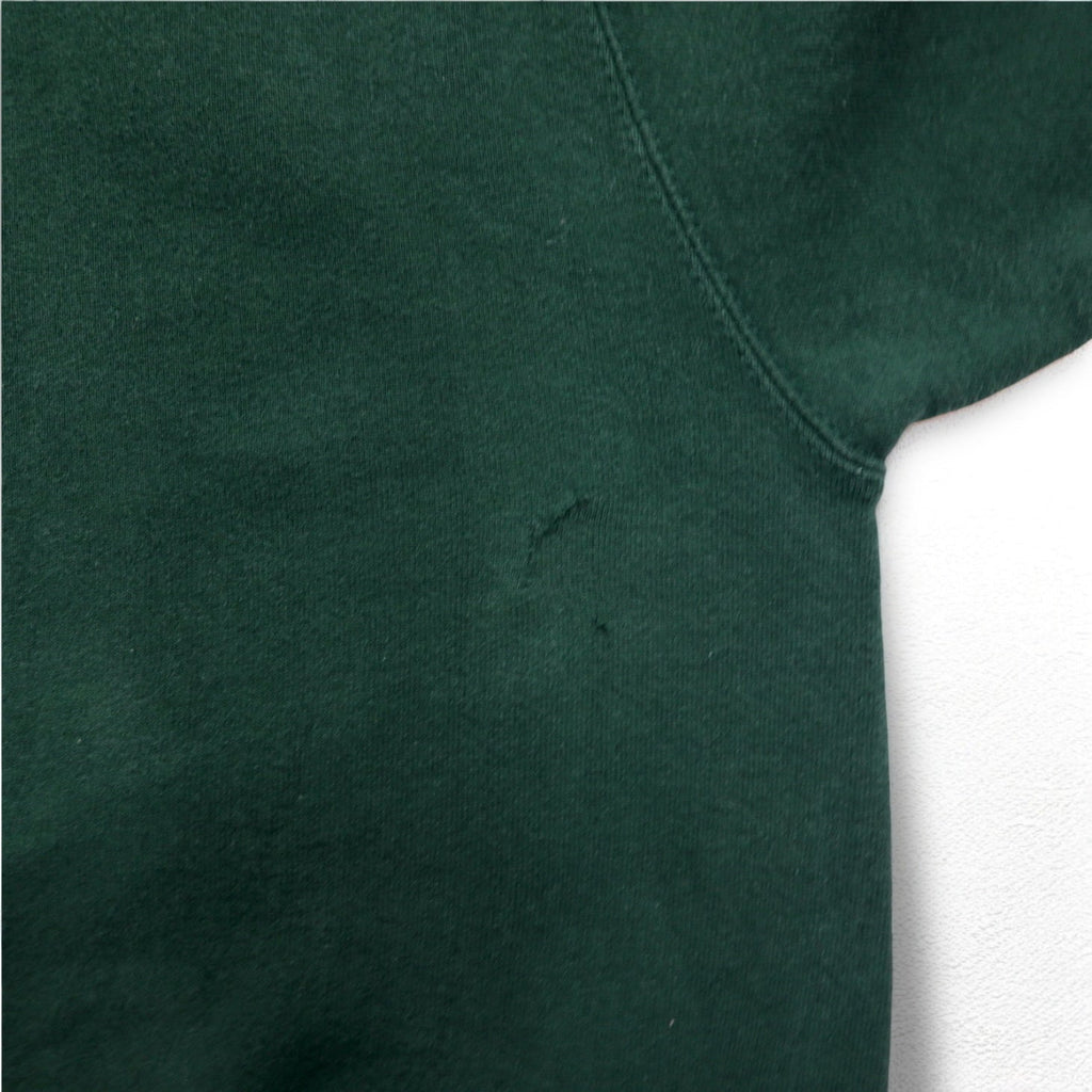 Champion 90年代 USA製 刺繍タグ クルーネック スウェット XL グリーン ワンポイントロゴ刺繍