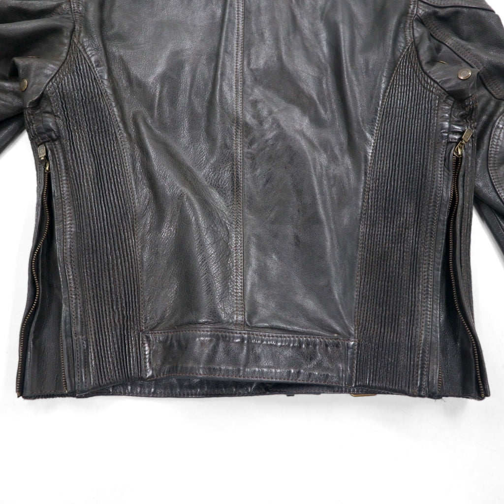 Belstaff Made in Italy Giacca Moto in Pelle Cerata a Mano Gangster Rider's M Marrone