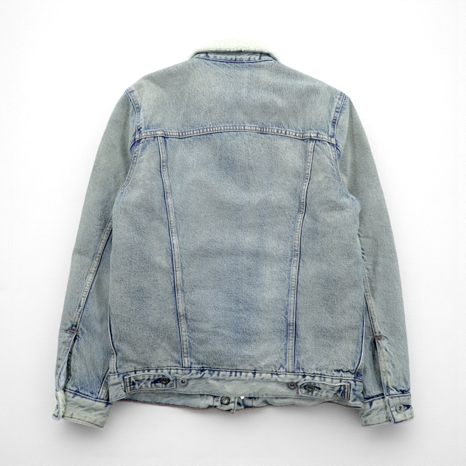 LEVI'S MADE&CRAFTED ビッグE タイプ 2nd シェルパ トラッカージャケット S インディゴ TYPE 2 裏ボア 34470-0004 プリーツ 紺タブ トルコ製