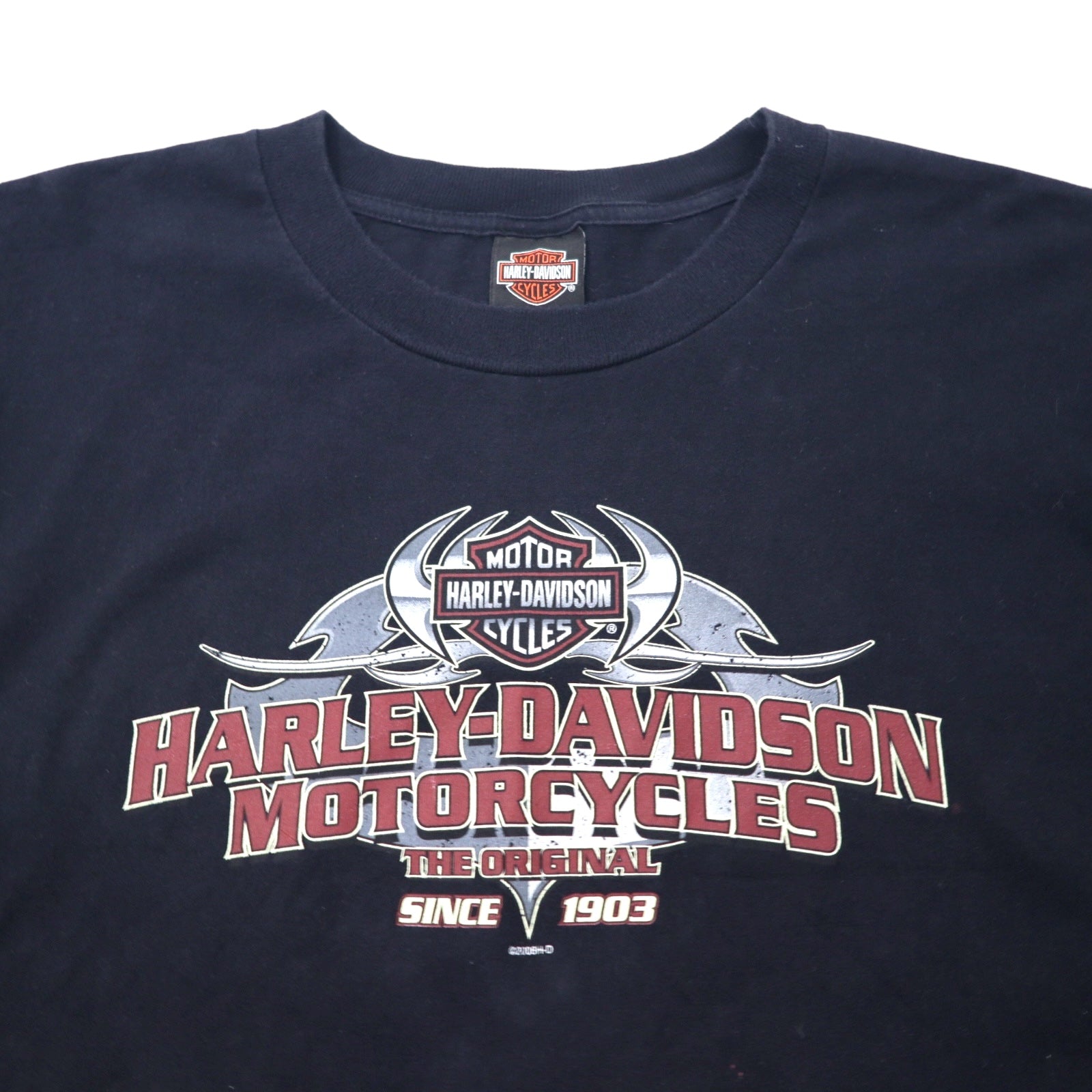 Maglietta HARLEY DAVIDSON MADE IN USA, anni 2000, stampa logo, taglia 2XL, colore nero, cotone, SACRAMENTO CALIFORNIA, taglia grande