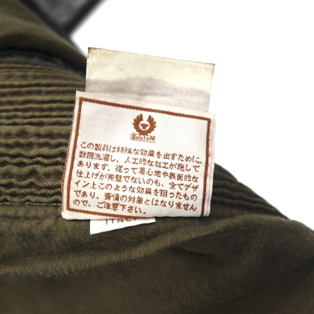 Belstaff Made in Italy Giacca Moto in Pelle Cerata a Mano Gangster Rider's M Marrone