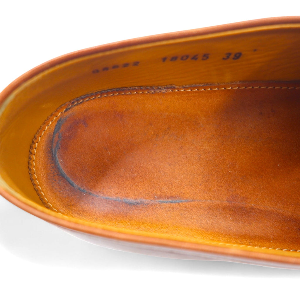 Jalan Sriwijaya mocassini penny in pelle di vitello 24.5cm marrone, pelle, costruzione Goodyear Welted 98622 18045