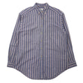 L.L.Bean anni '90 camicia button-down L blu a righe cotone Made in Costa Rica