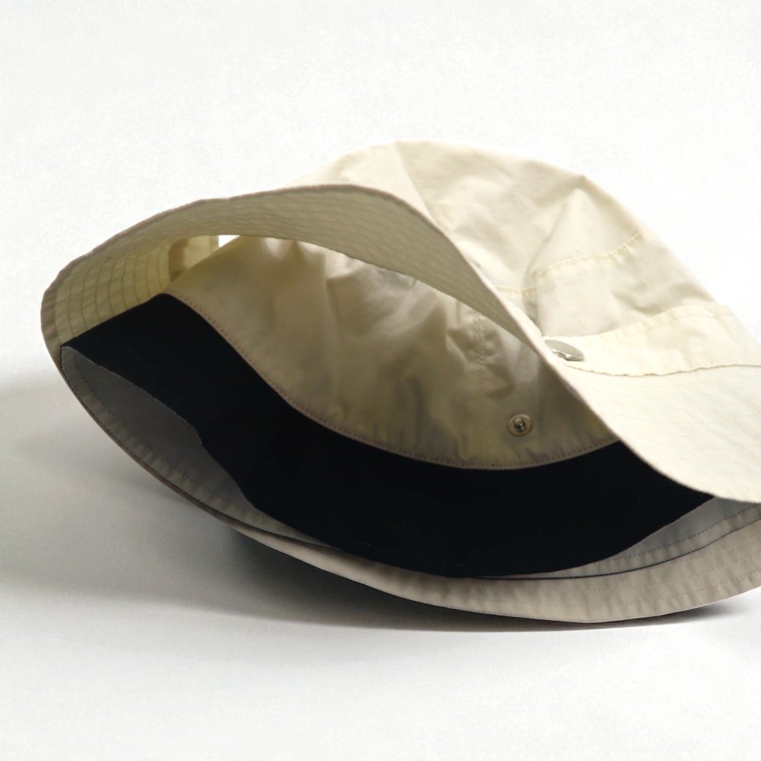 KIJIMA TAKAYUKI Cappello alla pescatora 2 vie 57 cm Avorio Cotone W-232630 Made in Japan
