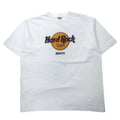 T-shirt Hard Rock CAFE stampa logo XL bianca cotone taglia grande BERLINO
