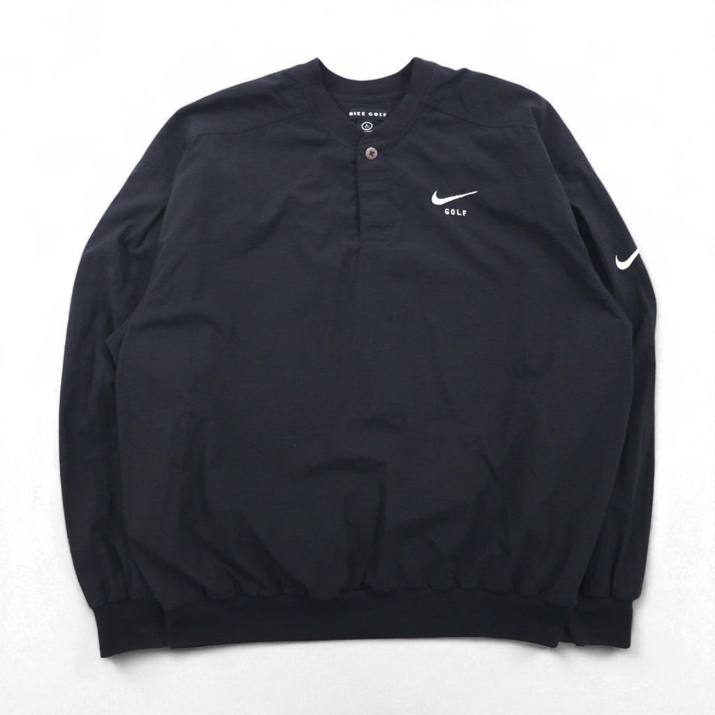 NIKE ピステ プルオーバー ナイロンジャケット ジャージ L ブラック スウォッシュ