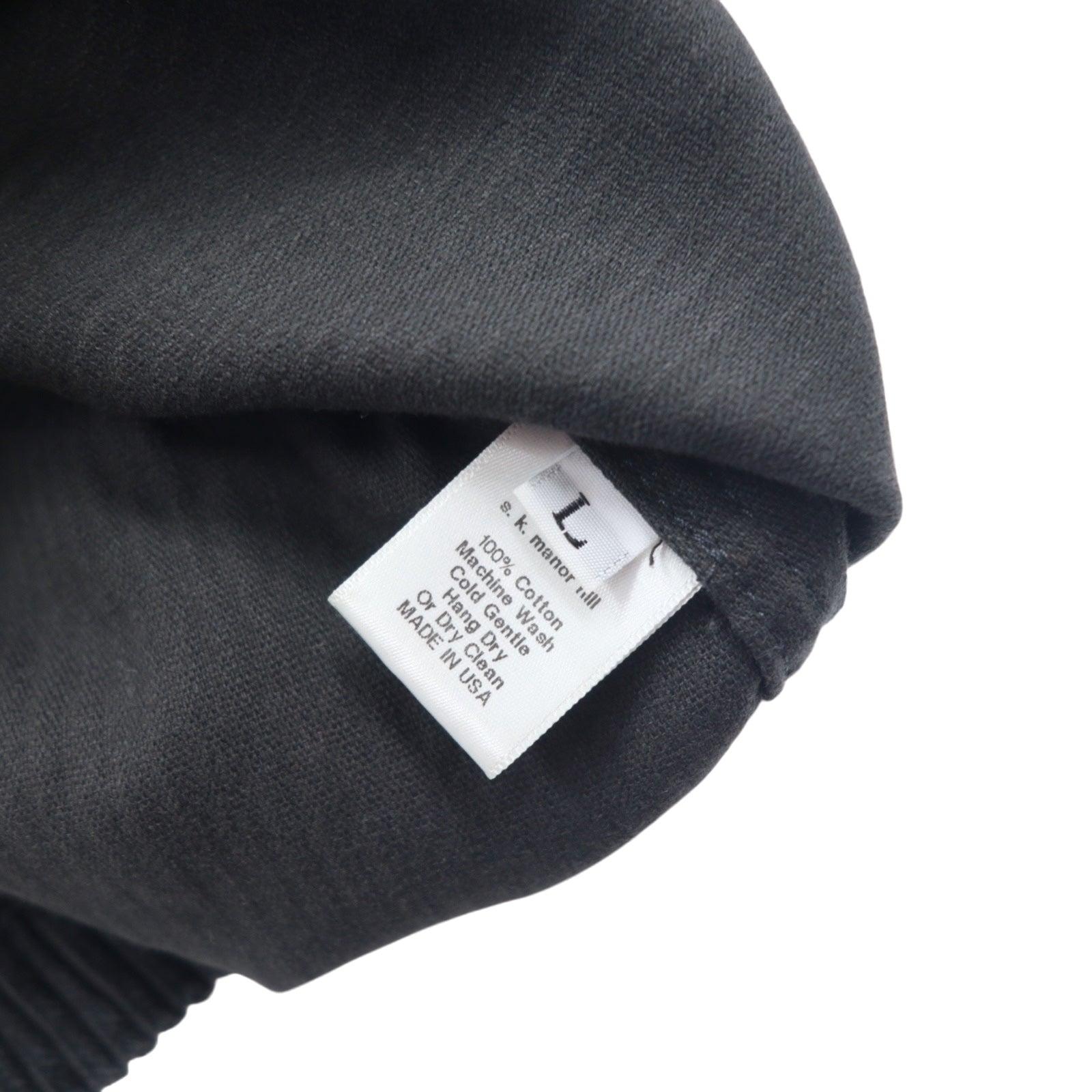 s.k. manor hill USA Anorak con cappuccio in velluto a coste taglia L nero cotone