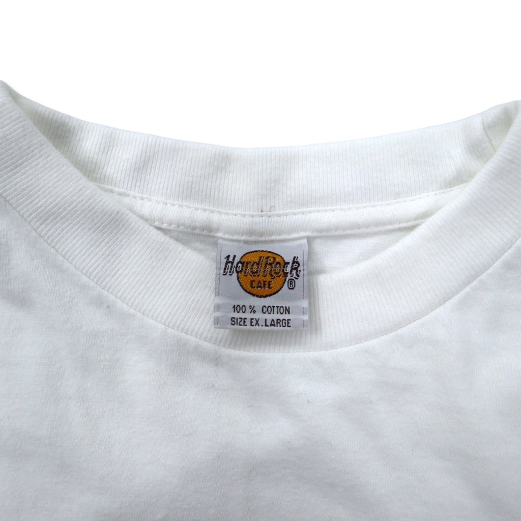 T-shirt Hard Rock CAFE stampa logo XL bianca cotone taglia grande BERLINO