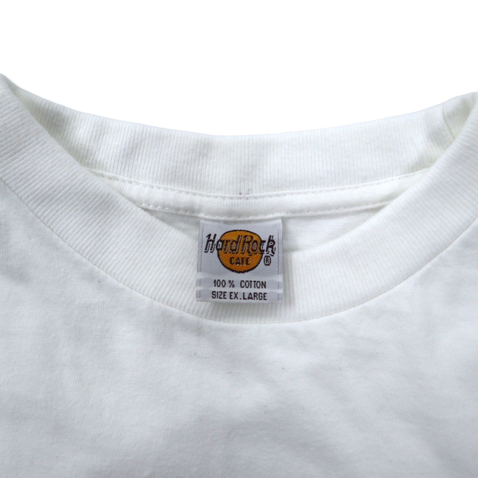 T-shirt Hard Rock CAFE stampa logo XL bianca cotone taglia grande BERLINO