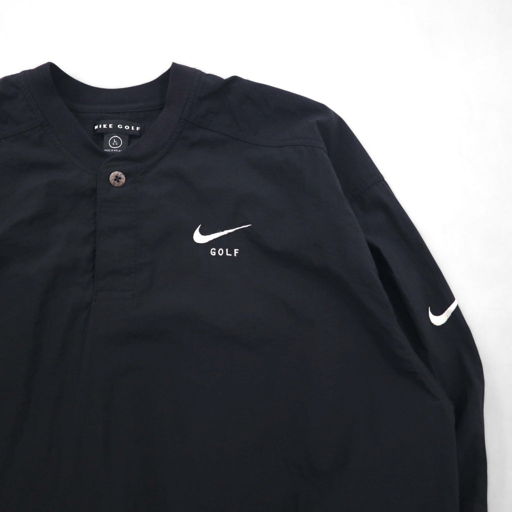 NIKE ピステ プルオーバー ナイロンジャケット ジャージ L ブラック スウォッシュ