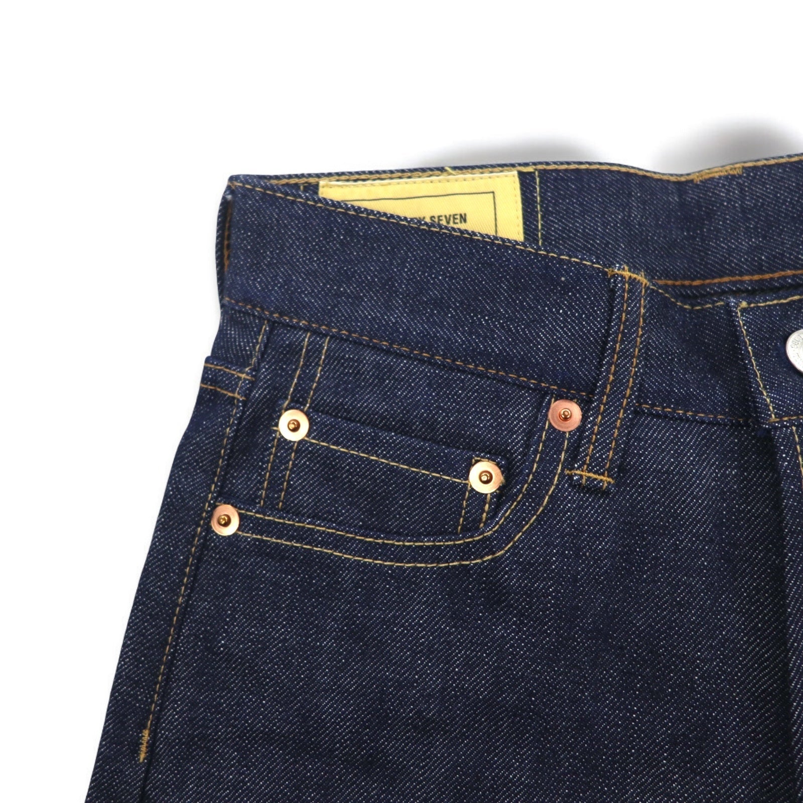 SEVEN BY SEVEN Jeans rigidi S blu cimosa red selvedge 800-9240077 Made in Japan Nuovo