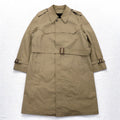 LONDON FOG Trench Coat con collo alla coreana XL Beige, pattina copribottoni, spalline, fodera in pelliccia rimovibile, con cintura