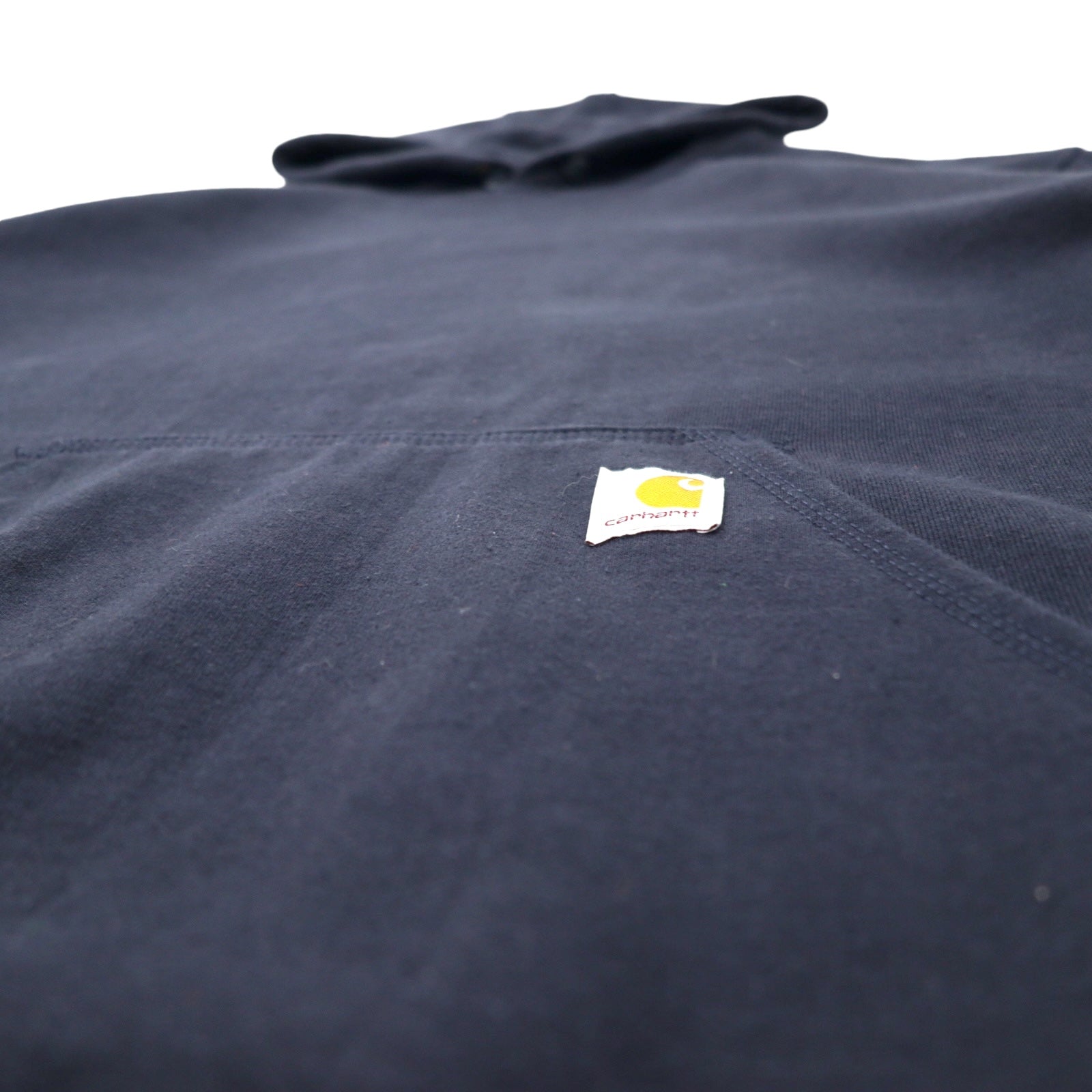 Carhartt Felpa con cappuccio pullover a vestibilità larga 2XL blu navy in cotone, interno felpato, MIDWEIGHT PO HOODIE K121-472