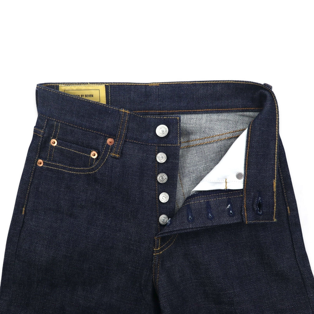 SEVEN BY SEVEN Jeans rigidi S blu cimosa red selvedge 800-9240077 Made in Japan Nuovo